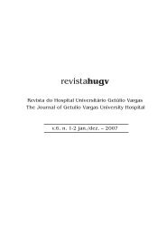 MIOLO DO HUGV 2007.pmd - Hospital UniversitÃ¡rio GetÃºlio Vargas