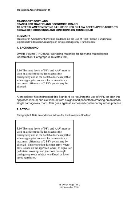 Guidance on the use of High Friction Surfacing at Signalised ...