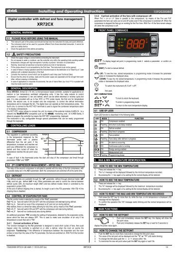 XR72CX - Dixell