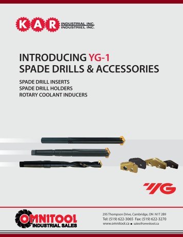 introducing yg-1 spade drills & accessor... - Omnitool