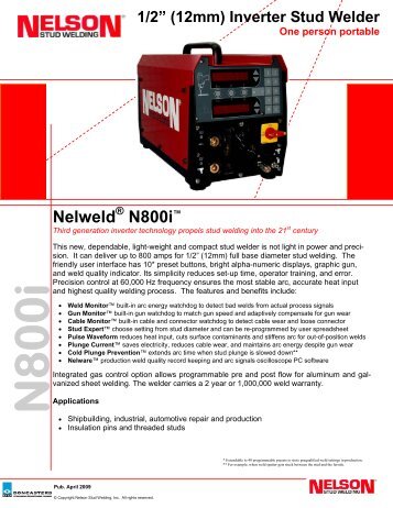 N800i literature.pub - Nelson Stud Welding