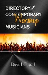 Directory of Contemporary Worship Musicians - Way of Life Literature