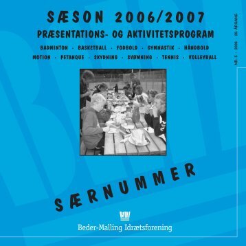 SÃRNUMMER - Beder-Malling IdrÃ¦tsforening