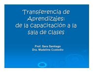 Tentativa de Transferencia de la Capacitación al Aula - Alacima