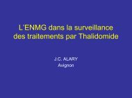 L'ENMG dans la surveillance des traitements par Thalidomide