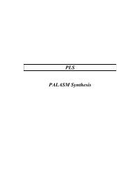 PLS PALASM Synthesis
