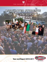 ASUU - Student Affairs - University of Utah