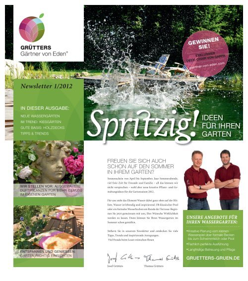 IDEEN FÃR IHREN GARTEN - GrÃ¼tters GmbH