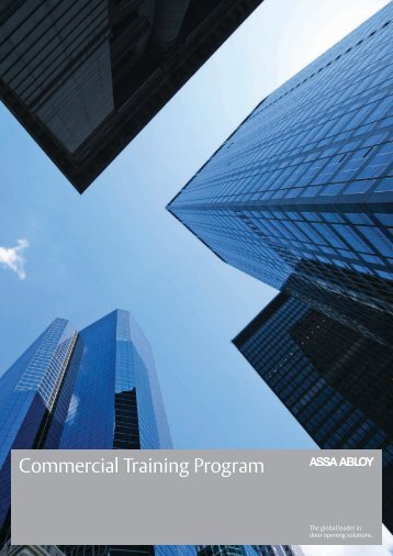 Commercial Training Program Brochure - ASSA ABLOY