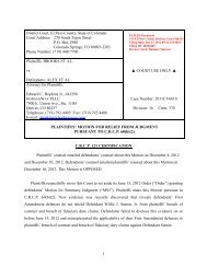 1 District Court, El Paso County, State of Colorado Court Address ...