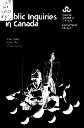 Background Study No. 47 Public Inquiries in Canada - ArtSites