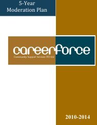 Five-year Moderation Plan - Careerforce