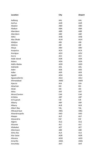 IATA-codes pdf, 30 Pages, 103.1 KB