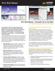 XVL Web Master - Lattice Technology