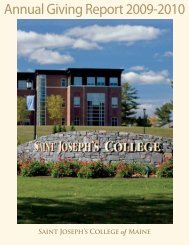 Annual Giving Report 2009-2010 - Saint Joseph's College of Maine