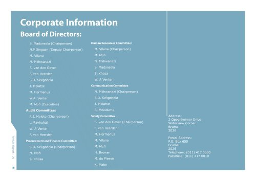 ANNUAL REPORT 2005/2006 - Railway Safety Regulator