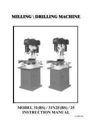 View Machinery Manual for 105-1300 - Enco