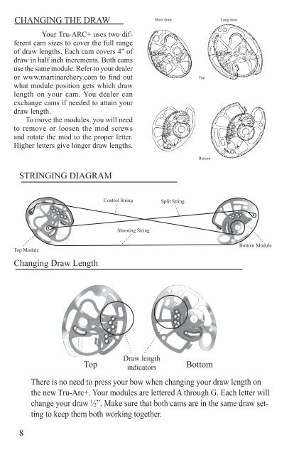 TABLE OF CONTENTS - Martin Archery