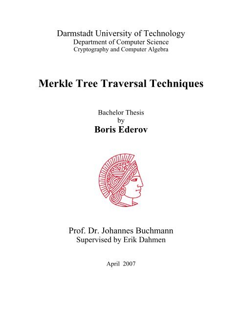 Merkle Tree Traversal Techniques - CDC