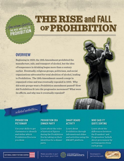 Www Oppapers Com Essays Prohibition Essay American Spirits The Rise And Fall Of Prohibition Thesis For A Persuasive Essay also Business Ethics Essay Topics Prohibition Essay American Spirits The Rise And Fall Of Environmental Science Essays