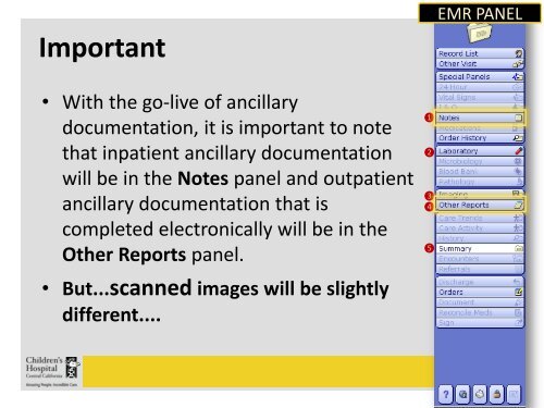 Meditech Scanning & Archiving - Children's Hospital Central California