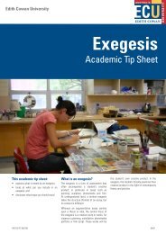 Exegesis - Edith Cowan University