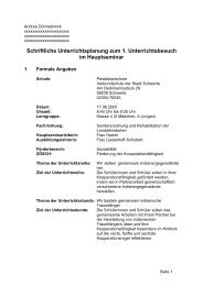 Schriftliche Unterrichtsplanung Zum 1. Unterrichtsbesuch Im ...