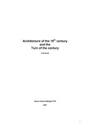 Architecture of the 19 century and the Turn of the century