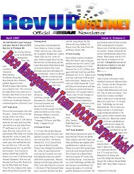 RevUP ONLINE 2007 Issue 2 - ROAR Racing