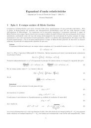 Equazioni d'onda relativistiche