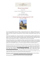 Announcement ICA&CA Private Classical Paris Sept 2011