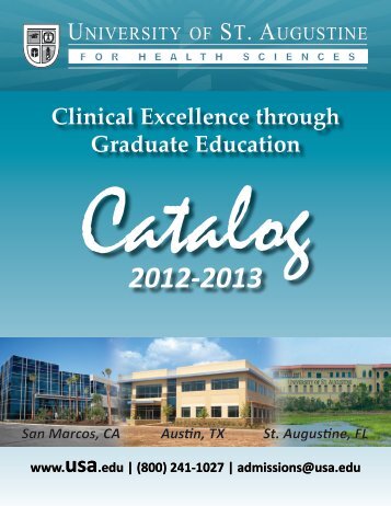 Clinical Excellence through Graduate Education - University of St ...