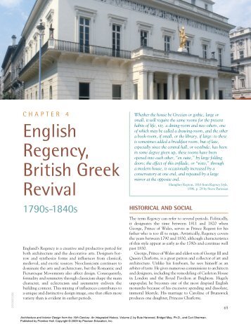 English Regency, British Greek Revival - Pearson