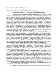 Texto reflexivo - Escola Interativa