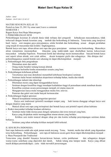 Ringkasan Materi - Forum dan Kelas Online pelatihan-osn.com