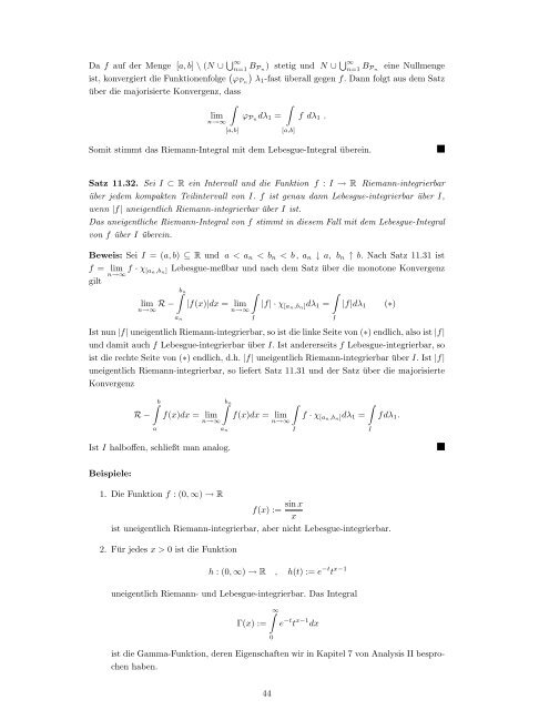 Einführung in die Maß- und Integrationstheorie