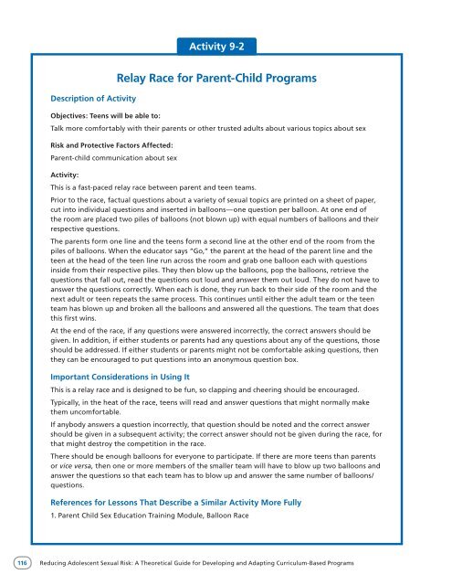 Reducing Adolescent Sexual Risk: A Theoretical - ETR Associates