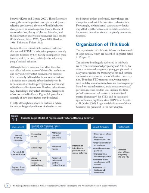 Reducing Adolescent Sexual Risk: A Theoretical - ETR Associates