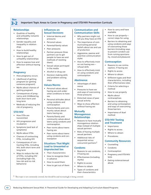 Reducing Adolescent Sexual Risk: A Theoretical - ETR Associates