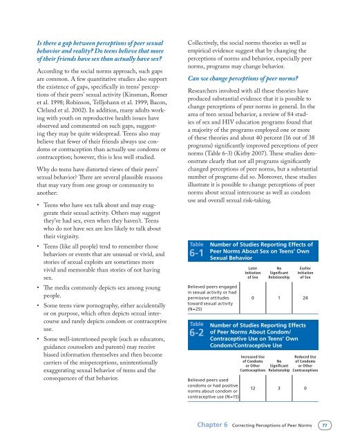 Reducing Adolescent Sexual Risk: A Theoretical - ETR Associates