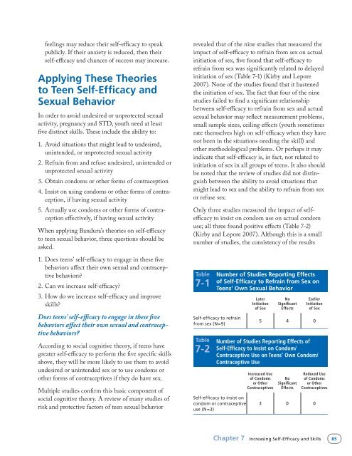 Reducing Adolescent Sexual Risk: A Theoretical - ETR Associates