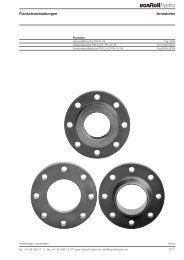 Flanschverbindungen Armaturen - vonRoll hydro