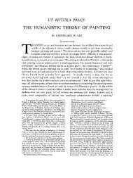THE HUMANISTIC THEORY OF PAINTING - College Art Association