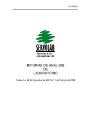 INFORME DE ANALISIS DE LABORATORIO - swisscontact