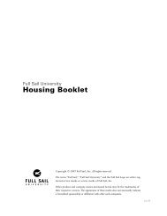 Housing Booklet - Media Server Page - Full Sail University