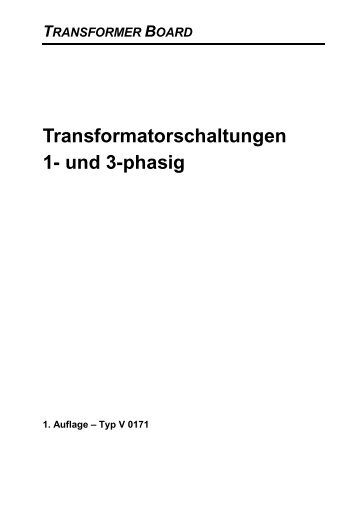 Transformatorschaltungen 1- und 3-phasig