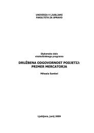 raziskava komuniciranja v trgovskem podjetju - Fakulteta za upravo ...