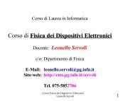 Fisica dei Dispositivi Elettronici - INFN