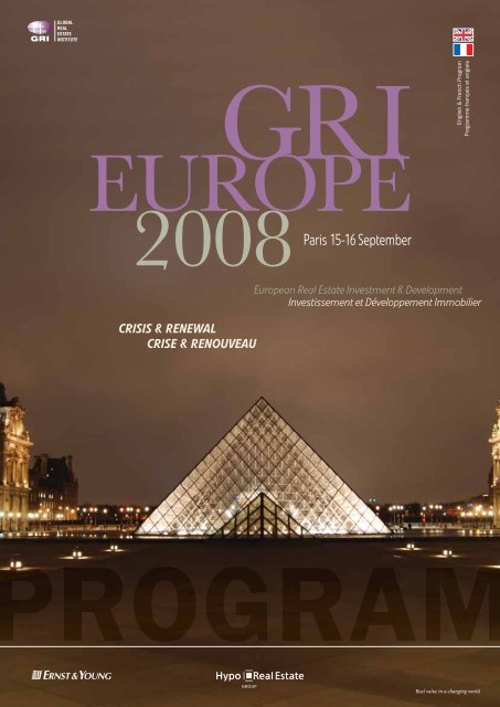 Paris 15-16 September - Global Real Estate Institute