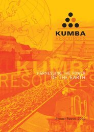 Kumba annual report - Exxaro